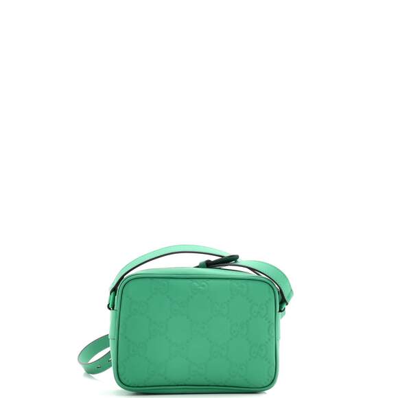 Gucci Front Zip Crossbody Gg Rubber #190831G10B - Picture 3 of 6